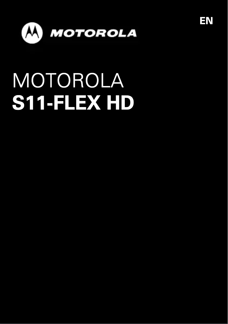 Image de la première page du manuel de l'appareil S11-Flex HD