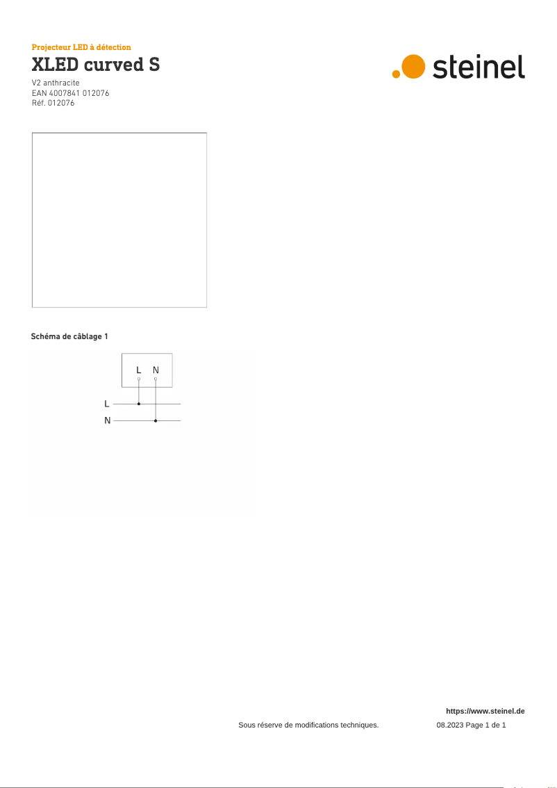 Image de la première page du manuel de l'appareil XLED home curved S