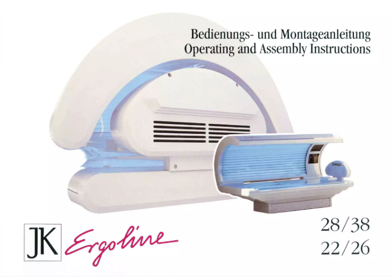 Page 1 de la notice Manuel utilisateur JK Ergoline 28