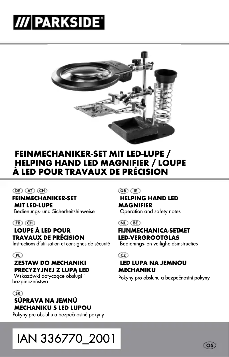 Page 1 de la notice Manuel utilisateur Parkside HG09204