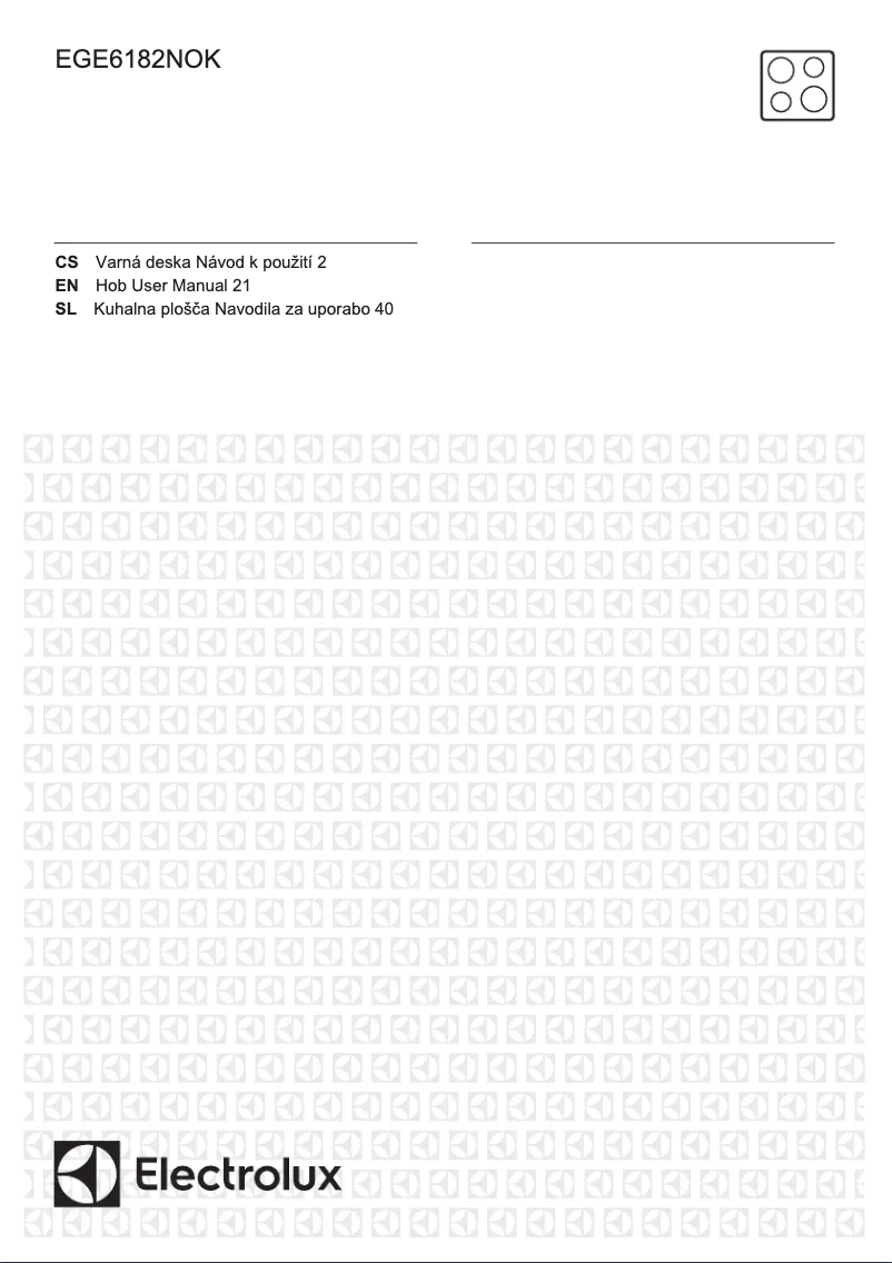 Image de la première page du manuel de l'appareil EGE6182NOK