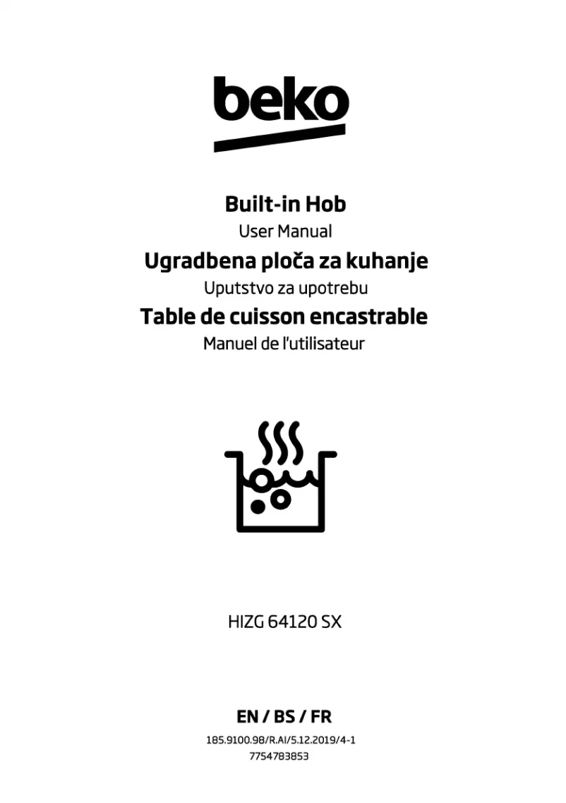 Page n°1 - Manuel utilisateur Beko HIZG 64120 SX