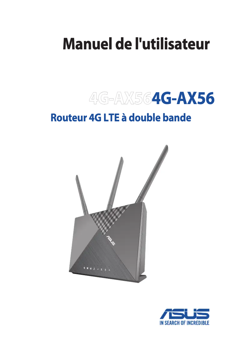 Page n°1 - Manuel utilisateur Asus 4G-AX56
