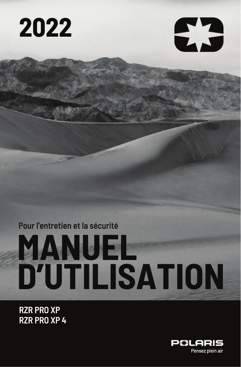 Página 1 del manual Manual de usuario Polaris RZR Pro XP (2022)