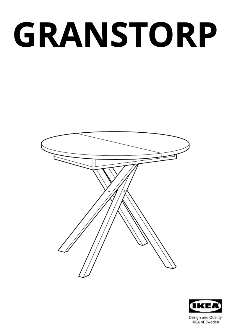 Image de la première page du manuel de l'appareil GRANSTORP 705.115.35