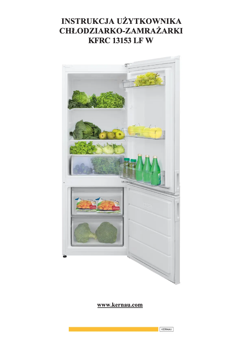 Page 1 de la notice Manuel utilisateur Kernau KFRC 15153 W