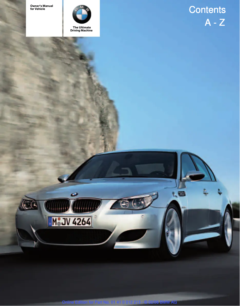Page 1 de la notice Manuel utilisateur BMW 5 series (2006)