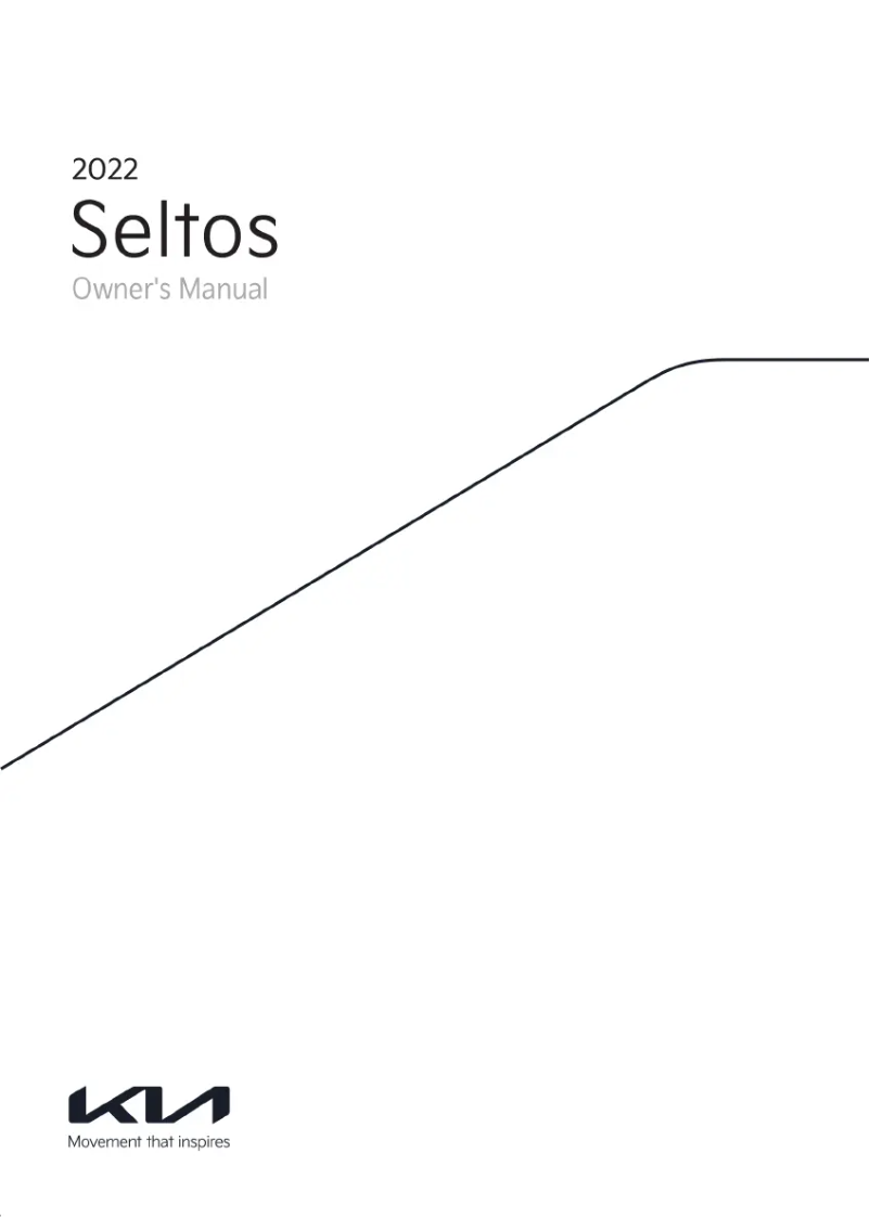 Image de la première page du manuel de l'appareil Seltos (2023)