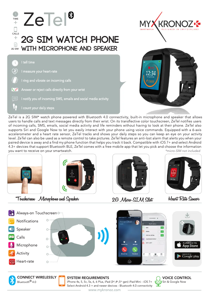 Image de la première page du manuel de l'appareil ZeTel