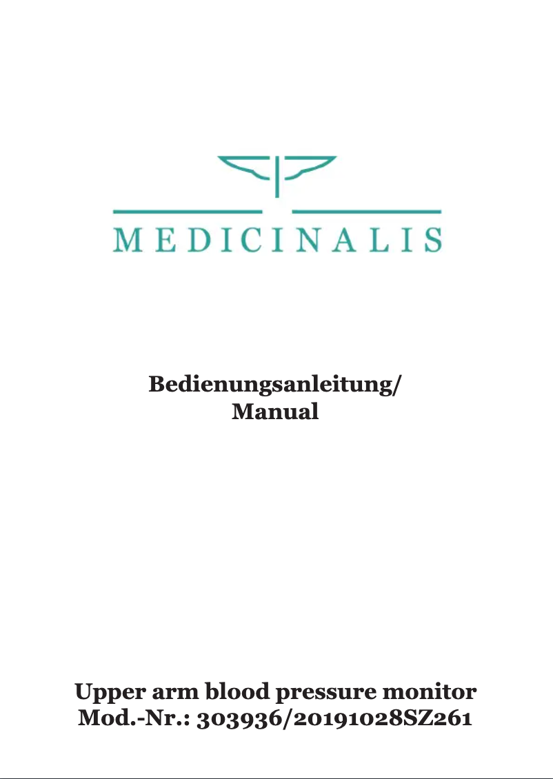 Page 1 de la notice Manuel utilisateur Medicinalis 303936