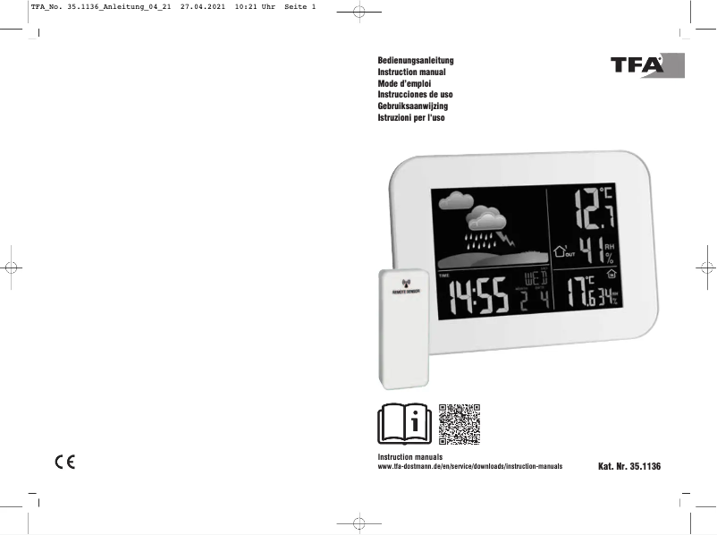 Image de la première page du manuel de l'appareil 35.1136.02