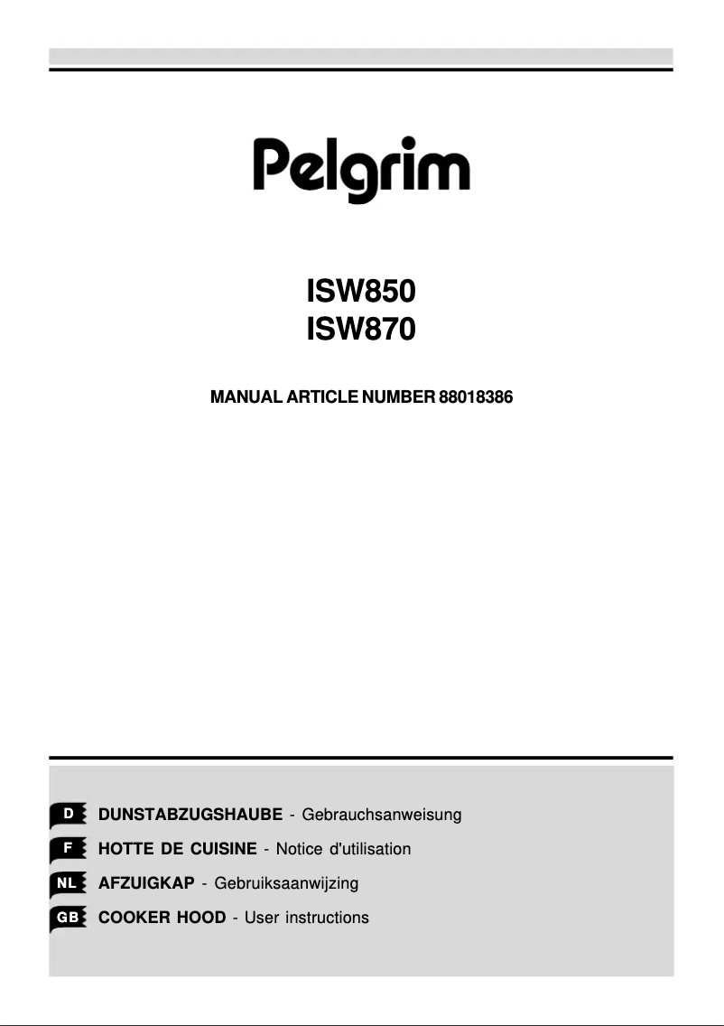 Imagen de la primera página del manual del dispositivo ISW850RVS