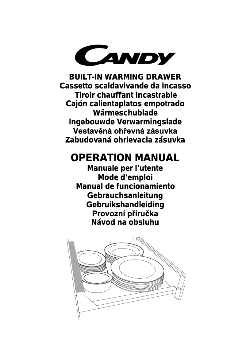 Page n°1 - Manuel utilisateur Candy CPWD140/3X