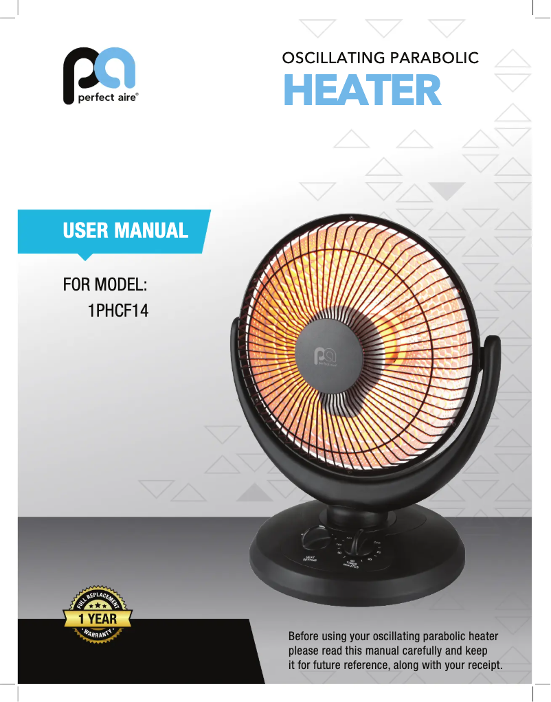 Page n°1 - Manuel utilisateur Perfect Aire 1PHCF14