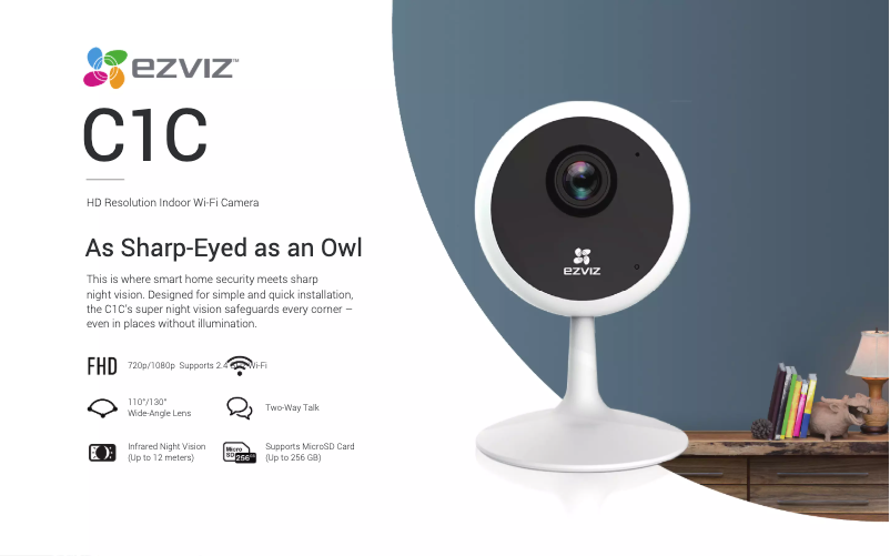 Página 1 del manual Ficha técnica EZVIZ C1C