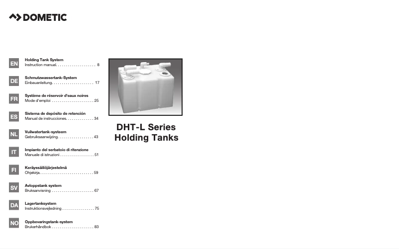 Página 1 del manual Manual de usuario Dometic DHT88L