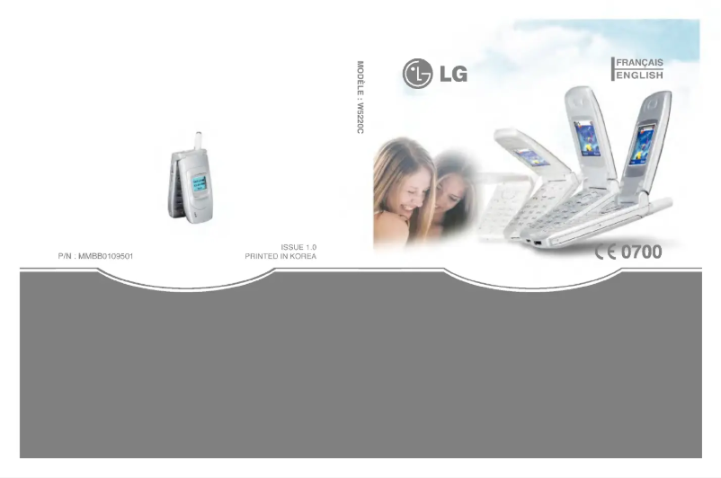 Page 1 de la notice Manuel utilisateur LG W5220C