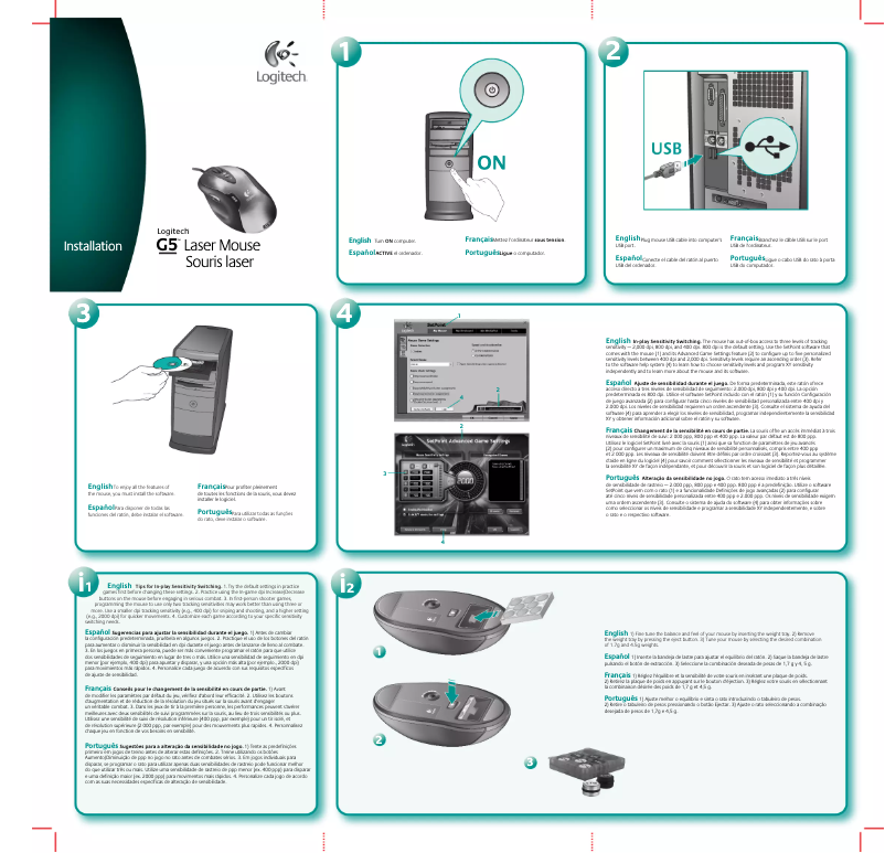 Image de la première page du manuel de l'appareil G5