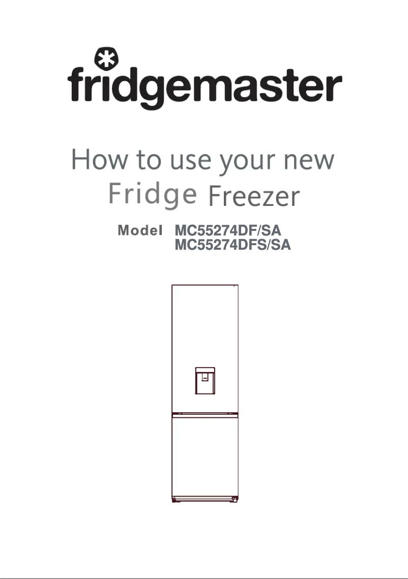 Page n°1 - Manuel utilisateur Fridgemaster MC55274DF/SA