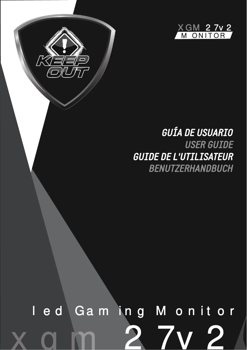 Page 1 de la notice Manuel utilisateur KeepOut XGM27V2