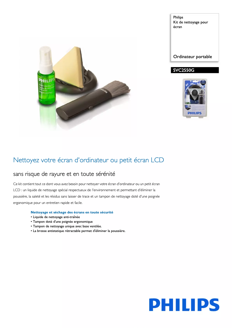 Imagen de la primera página del manual del dispositivo SVC2550G