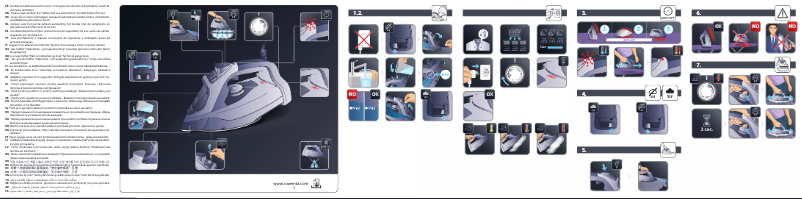 Page 1 de la notice Manuel utilisateur Rowenta SteamForce DW9411