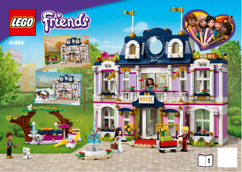 Page 1 de la notice Consignes visuelles Lego Friends 41684