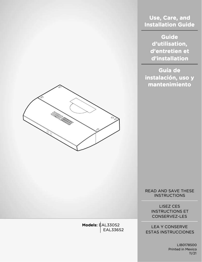 Image de la première page du manuel de l'appareil Allasio EAL330B1