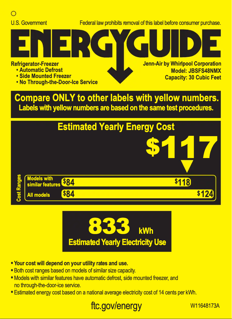 Image de la première page du manuel de l'appareil JBSFS48NMX