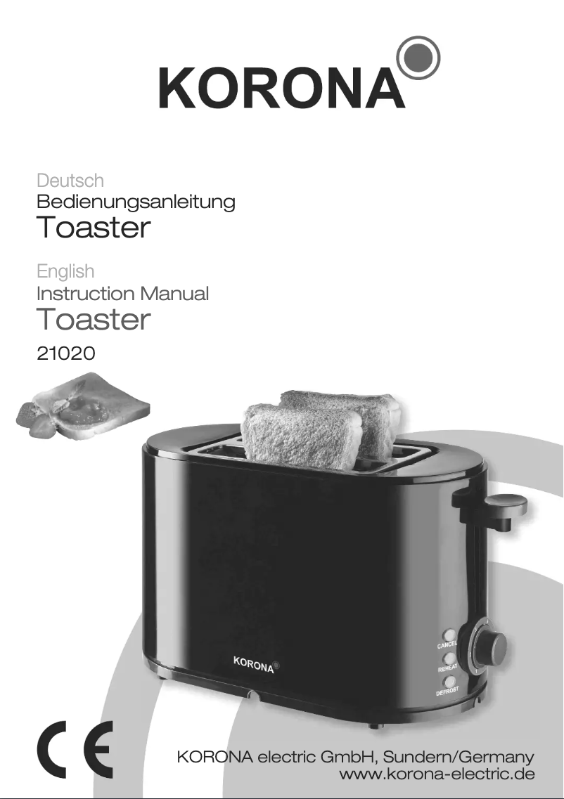 Image de la première page du manuel de l'appareil 21020