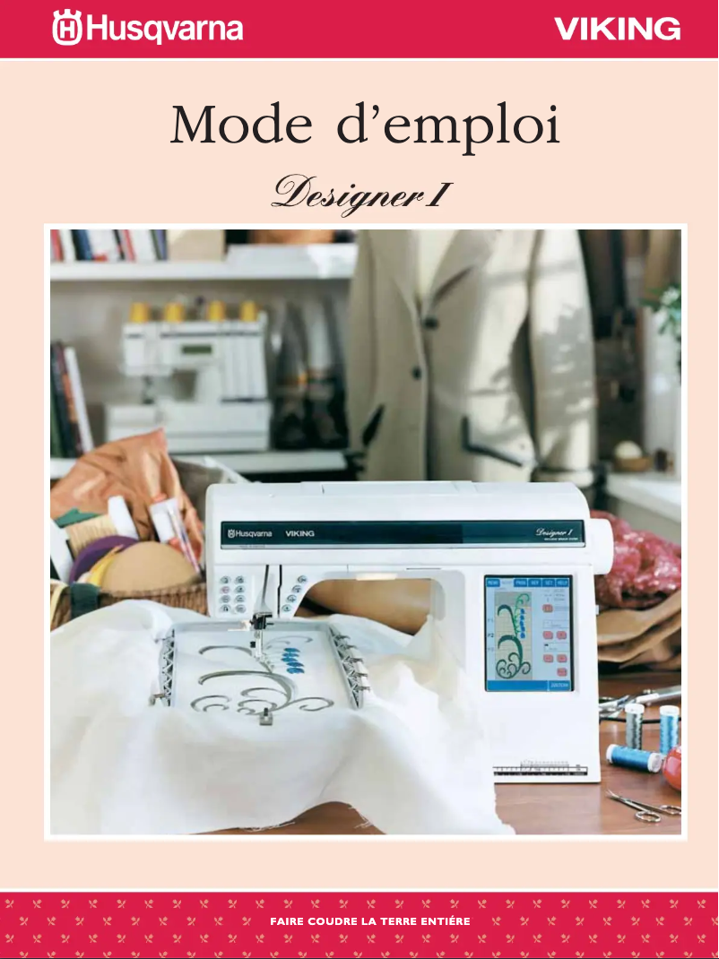 Page 1 de la notice Manuel utilisateur Husqvarna-Viking Designer I USB