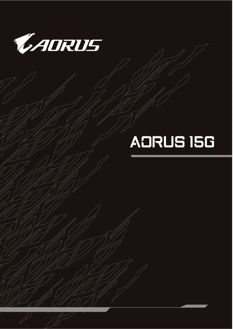 Page 1 de la notice Manuel utilisateur Gigabyte AORUS 15G