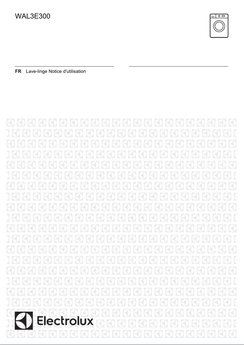 Page n°1 - Manuel utilisateur Electrolux WAL3E300