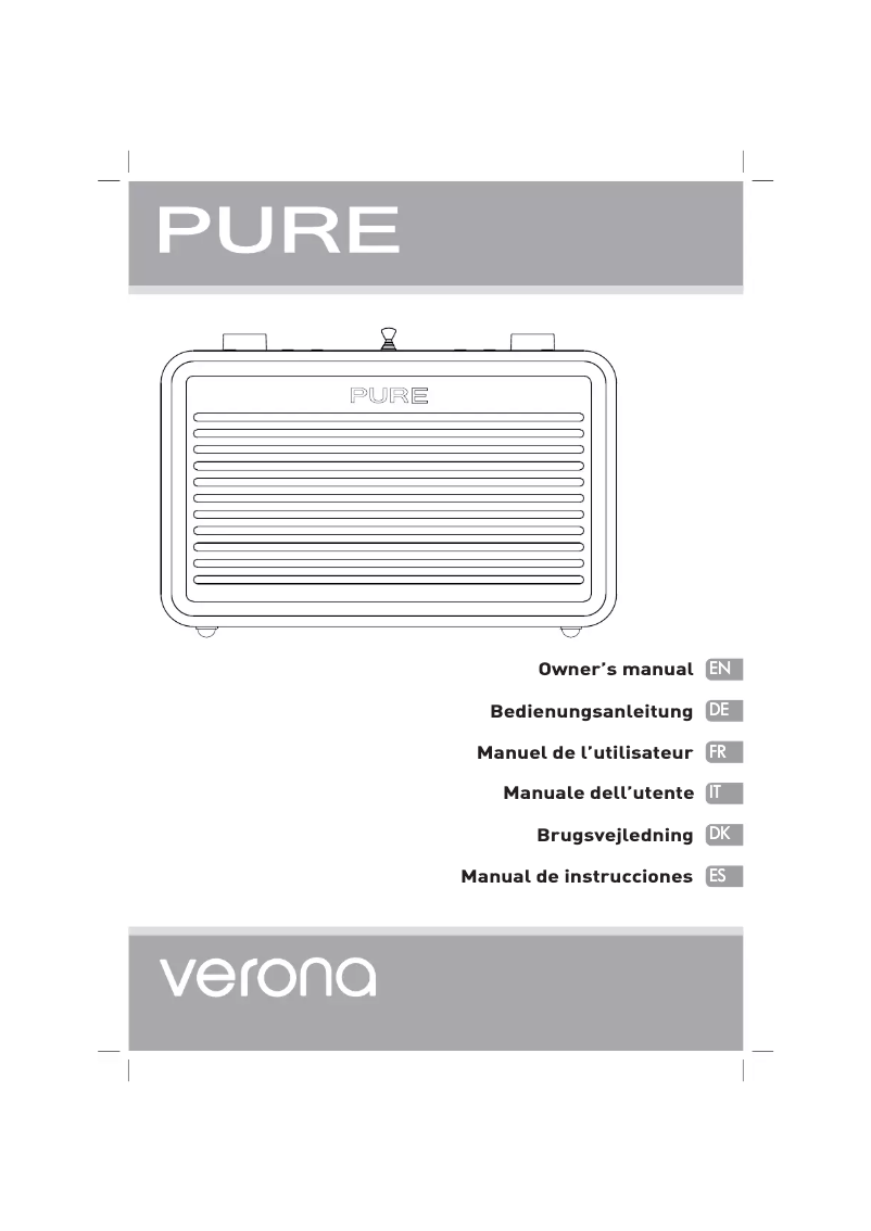 Image de la première page du manuel de l'appareil Verona