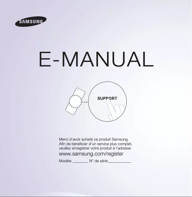 Image de la première page du manuel de l'appareil UE37ES5500W