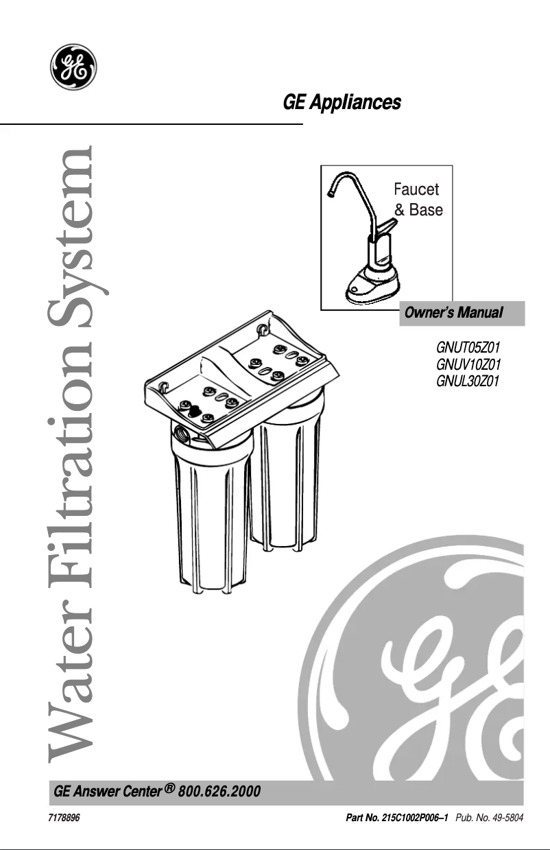 Image de la première page du manuel de l'appareil GNUT05Z
