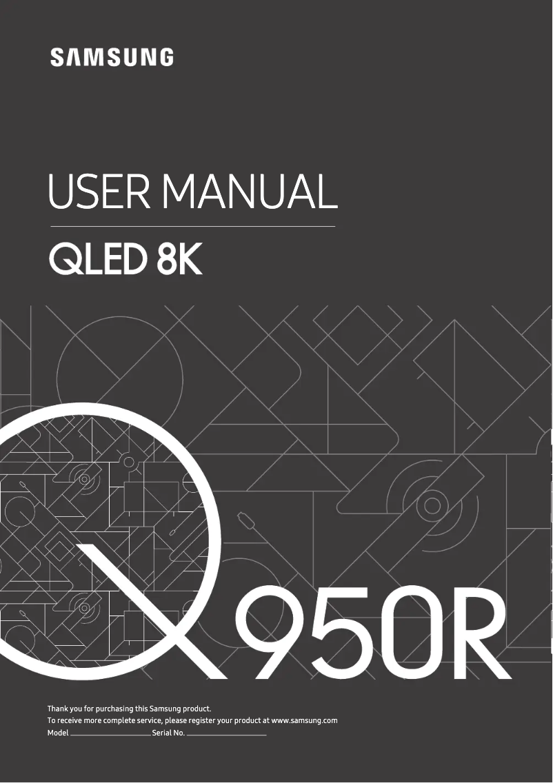 Página 1 del manual Manual de usuario Samsung GQ82Q950RGT