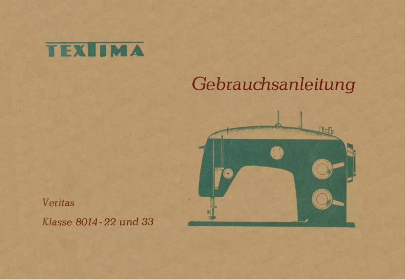 Page 1 de la notice Manuel utilisateur Veritas Textima 8014/23