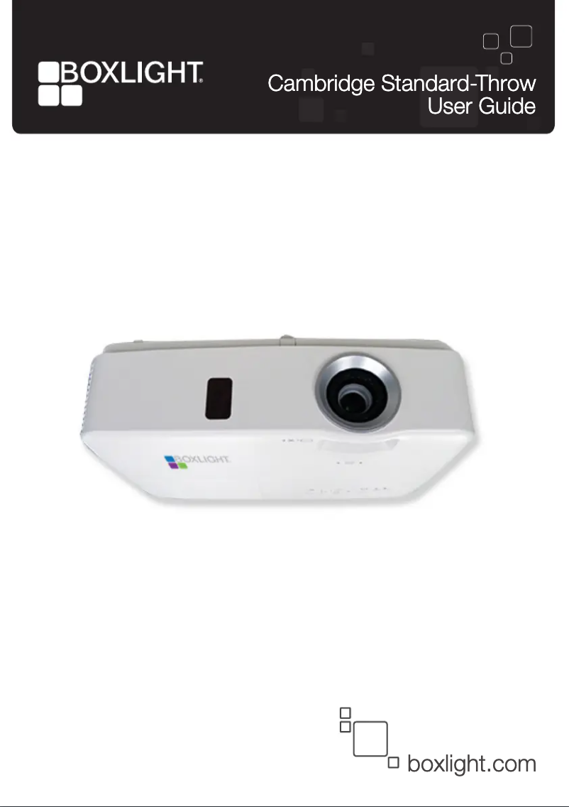 Image de la première page du manuel de l'appareil Cambridge WX36N