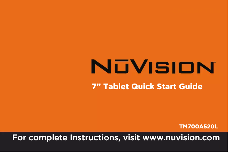 Image de la première page du manuel de l'appareil TM700A520L