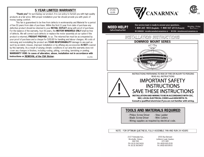 Image de la première page du manuel de l'appareil Cyra
