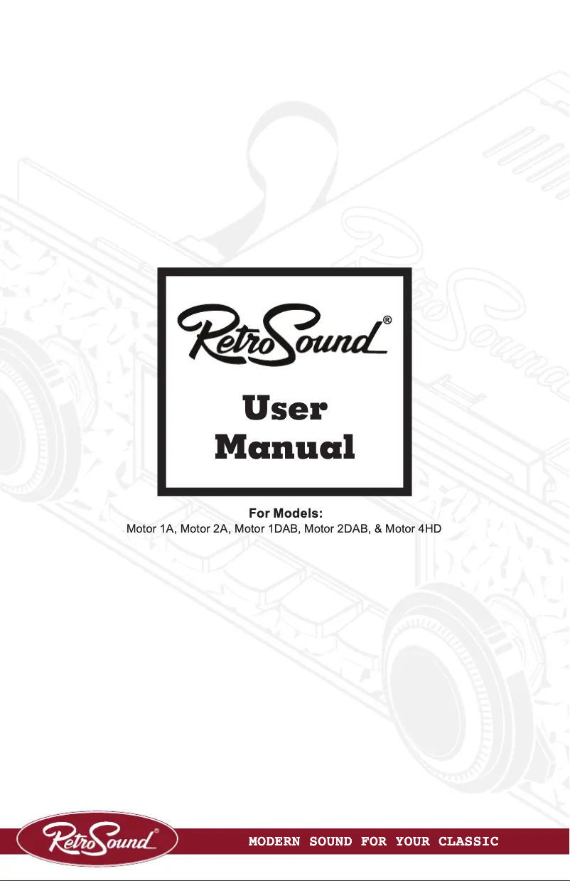Page 1 de la notice Manuel utilisateur RetroSound Denver M4