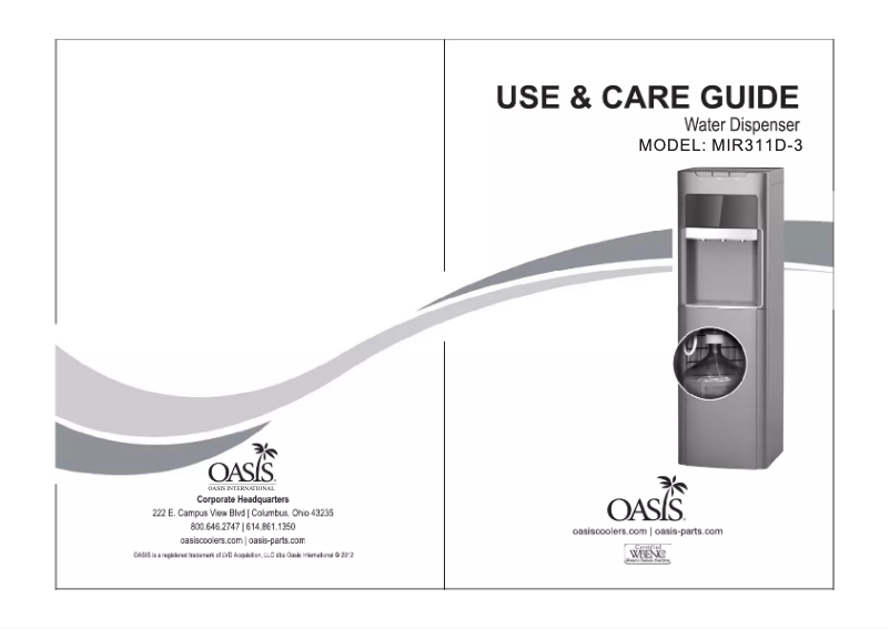 Image de la première page du manuel de l'appareil Mirage MIR311D-D