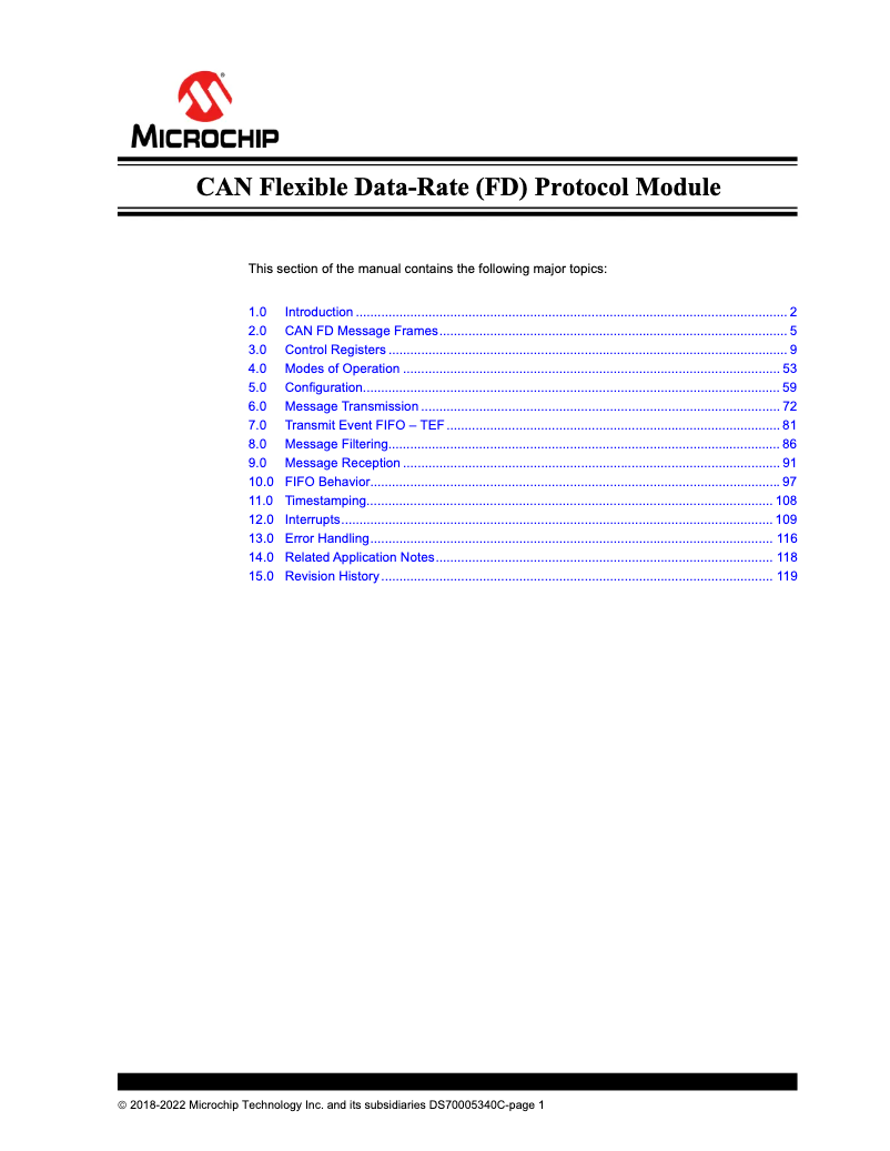 Page 1 de la notice Manuel utilisateur Microchip dsPIC33/PIC24FRM