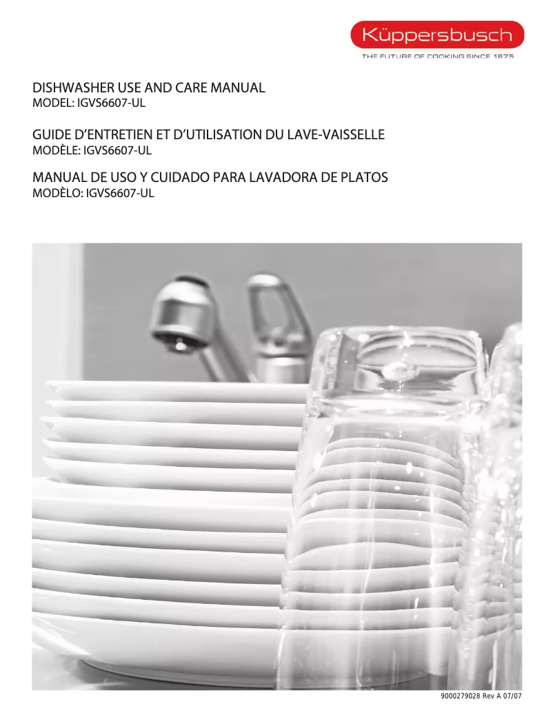 Page n°1 - Manuel utilisateur Küppersbusch IGVS 6607-UL