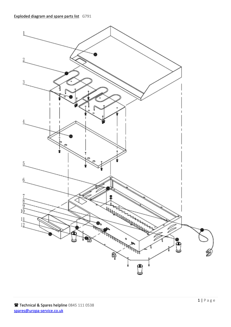 Page 1 de la notice Schéma de câblage Buffalo G791