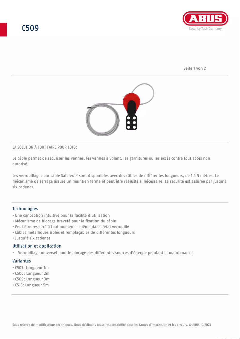 Image de la première page du manuel de l'appareil C515