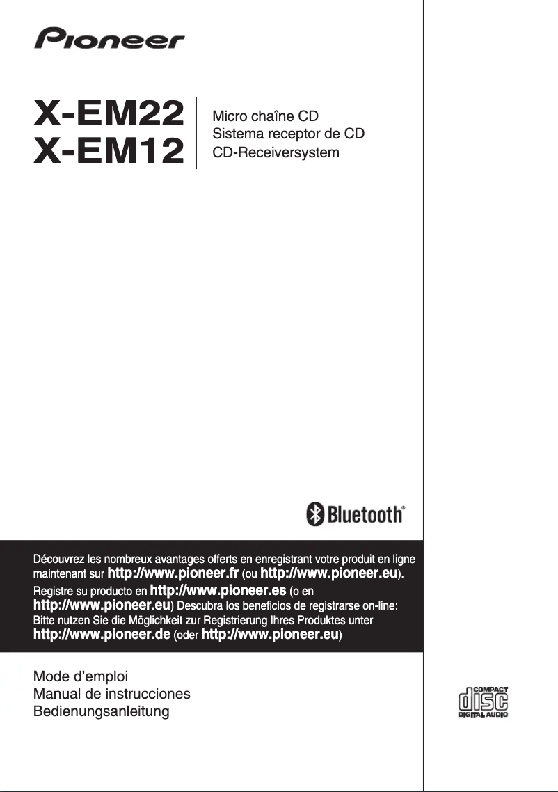 Image de la première page du manuel de l'appareil X-EM22