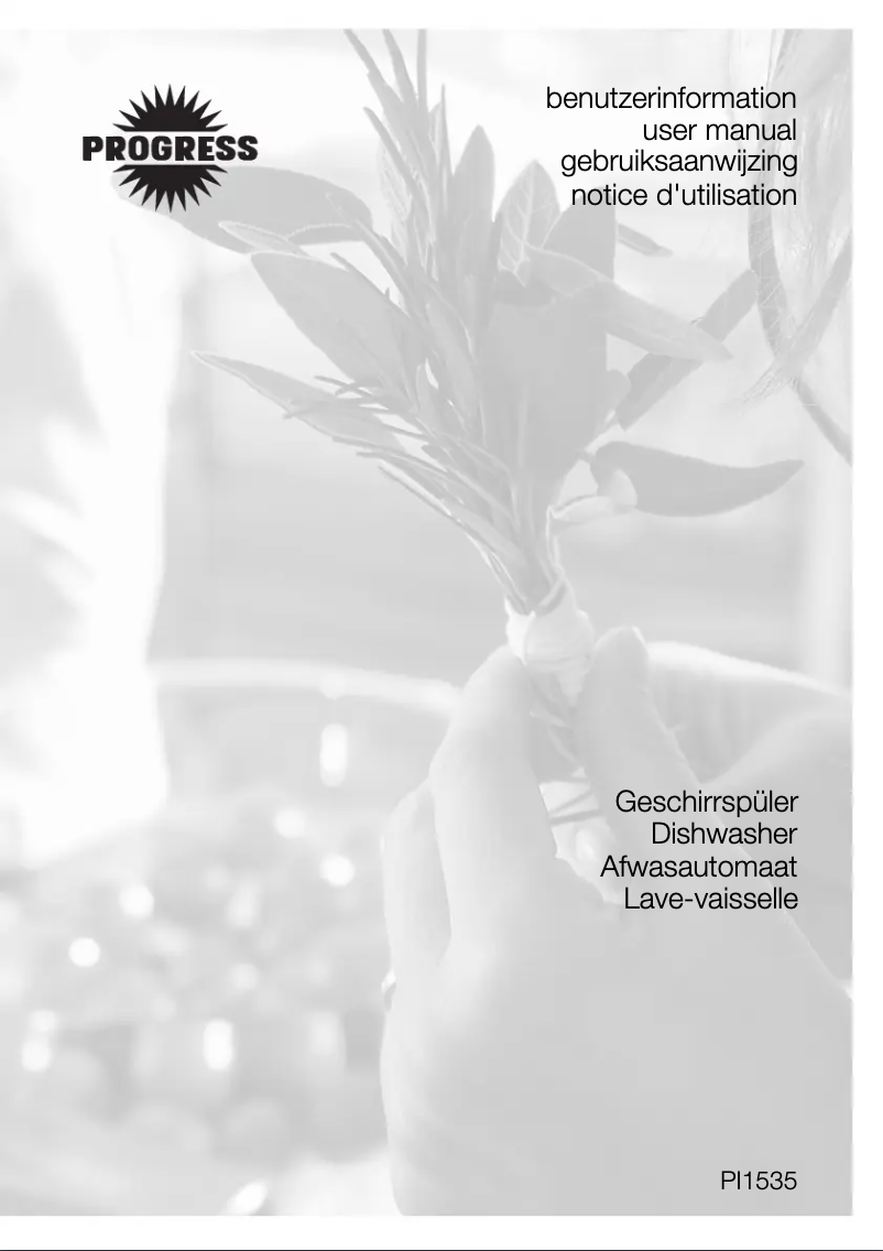 Page 1 de la notice Manuel utilisateur Progress PI1535