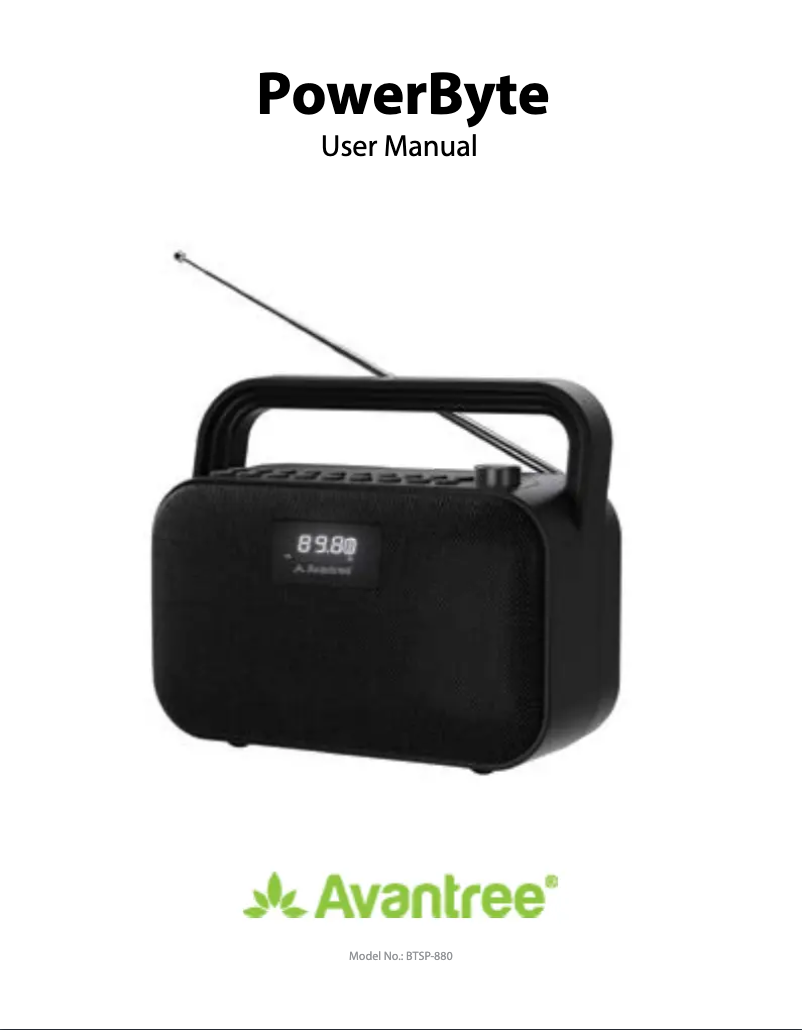 Image de la première page du manuel de l'appareil PowerByte